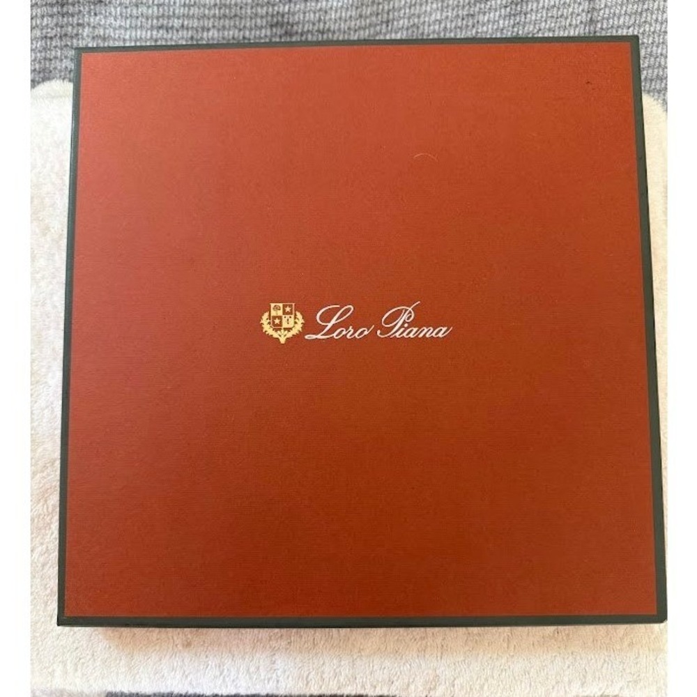Loro Piana Empty Luxury Gift Box Kummel Orange Square 11" x 11" x 1"